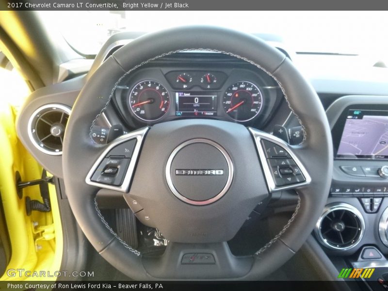 Bright Yellow / Jet Black 2017 Chevrolet Camaro LT Convertible