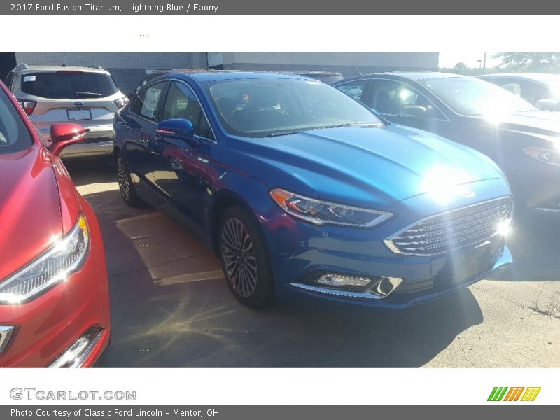 Lightning Blue / Ebony 2017 Ford Fusion Titanium