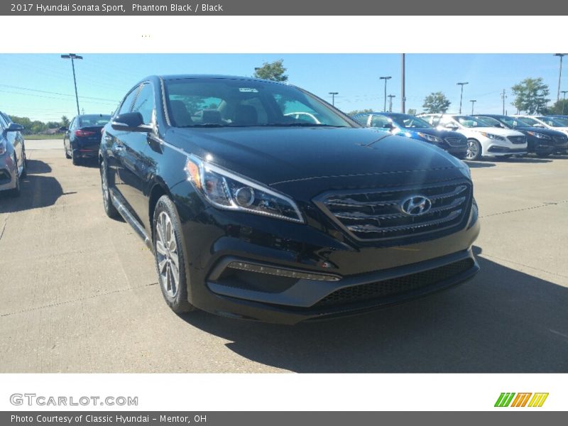 Phantom Black / Black 2017 Hyundai Sonata Sport