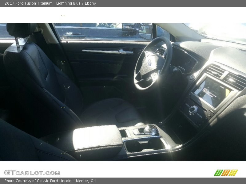 Lightning Blue / Ebony 2017 Ford Fusion Titanium