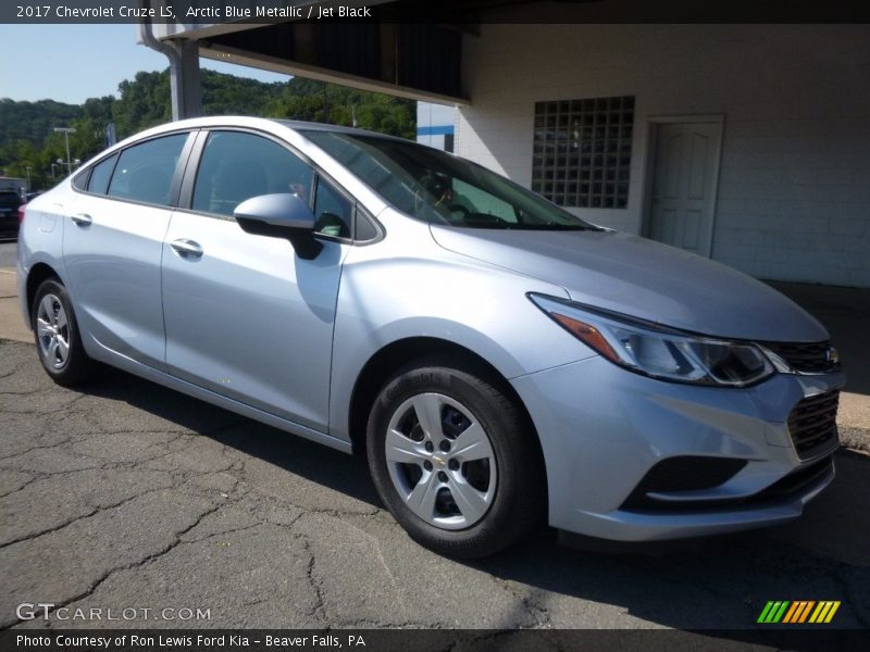 Arctic Blue Metallic / Jet Black 2017 Chevrolet Cruze LS