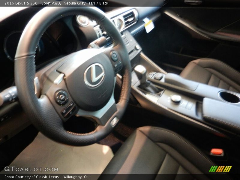 Nebula Gray Pearl / Black 2016 Lexus IS 350 F Sport AWD