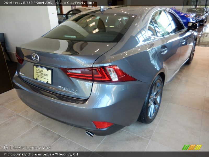Nebula Gray Pearl / Black 2016 Lexus IS 350 F Sport AWD
