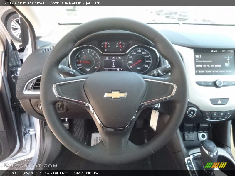 Arctic Blue Metallic / Jet Black 2017 Chevrolet Cruze LS