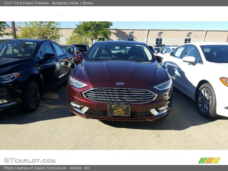 Burgundy Velvet / Ebony 2017 Ford Fusion Titanium