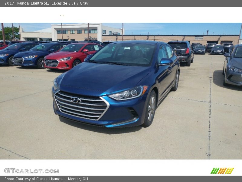 Lakeside Blue / Gray 2017 Hyundai Elantra SE