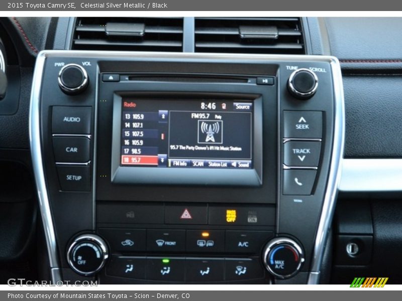 Celestial Silver Metallic / Black 2015 Toyota Camry SE