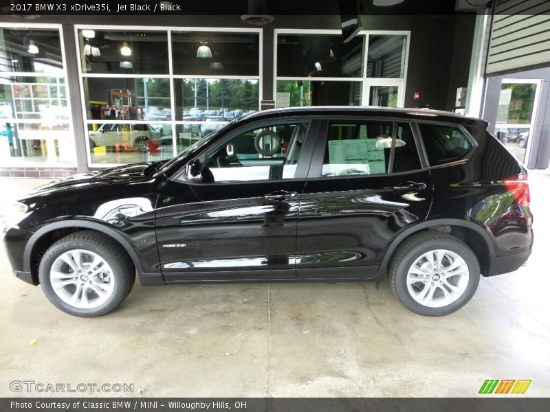 Jet Black / Black 2017 BMW X3 xDrive35i