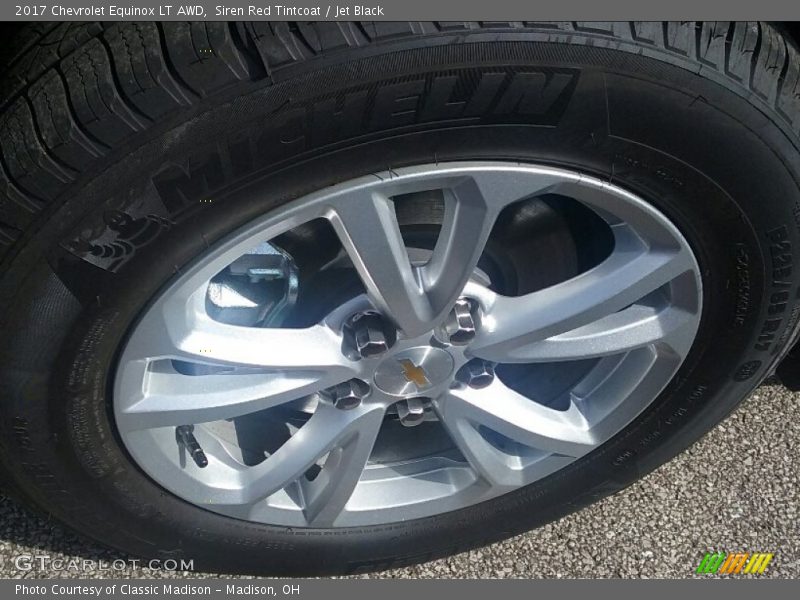 Siren Red Tintcoat / Jet Black 2017 Chevrolet Equinox LT AWD