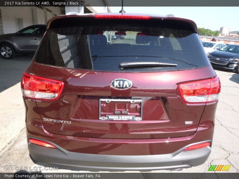 Sangria / Black 2017 Kia Sorento LX AWD