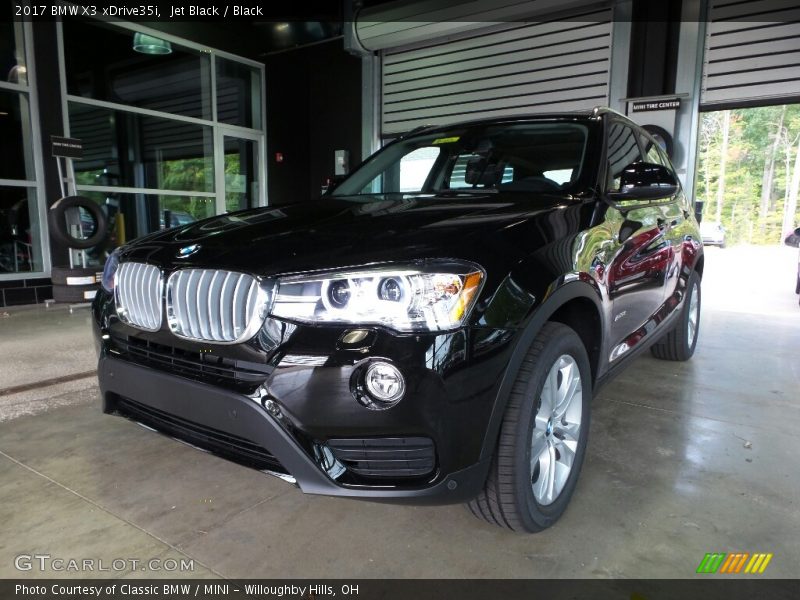 Jet Black / Black 2017 BMW X3 xDrive35i