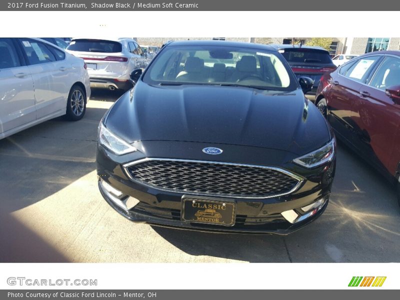 Shadow Black / Medium Soft Ceramic 2017 Ford Fusion Titanium
