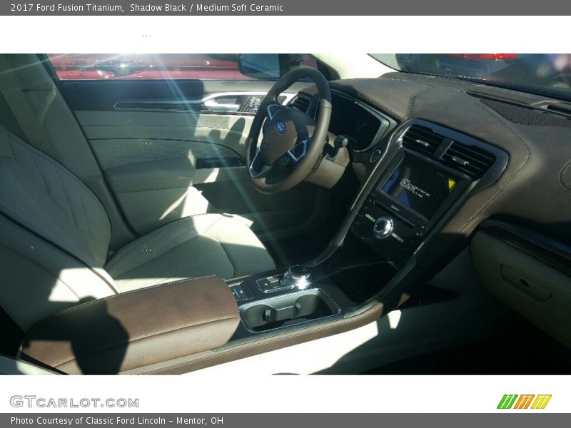 Shadow Black / Medium Soft Ceramic 2017 Ford Fusion Titanium