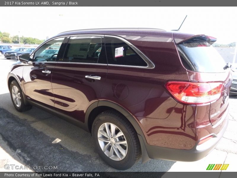 Sangria / Black 2017 Kia Sorento LX AWD