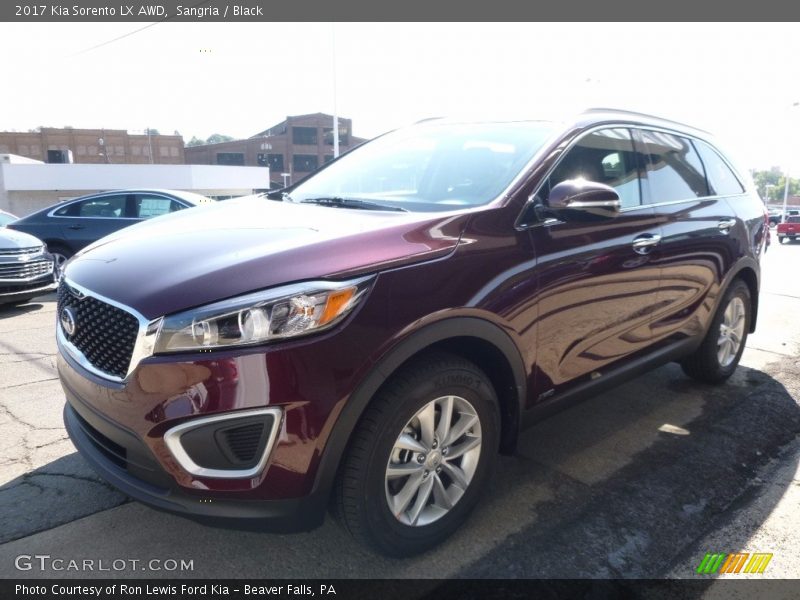 Sangria / Black 2017 Kia Sorento LX AWD