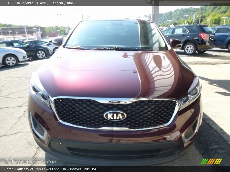 Sangria / Black 2017 Kia Sorento LX AWD