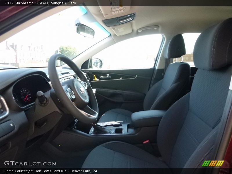 Front Seat of 2017 Sorento LX AWD
