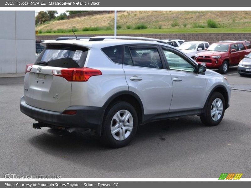 Classic Silver Metallic / Black 2015 Toyota RAV4 LE