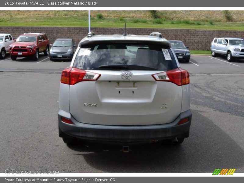 Classic Silver Metallic / Black 2015 Toyota RAV4 LE
