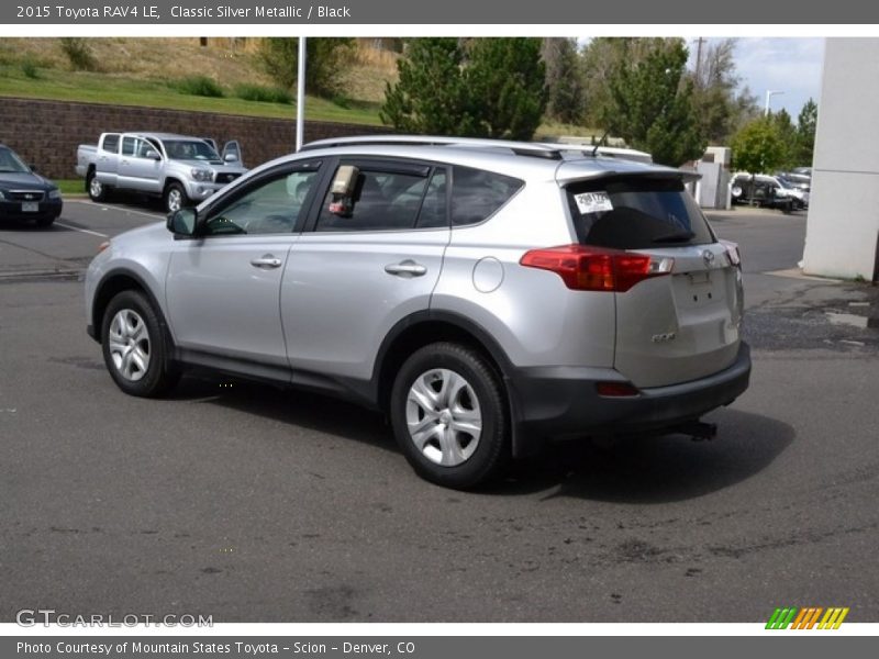 Classic Silver Metallic / Black 2015 Toyota RAV4 LE