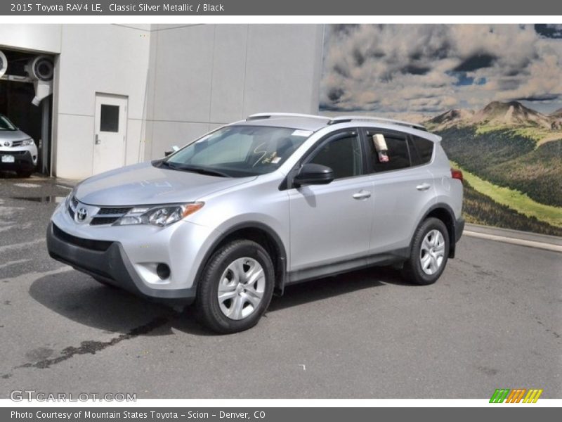 Classic Silver Metallic / Black 2015 Toyota RAV4 LE