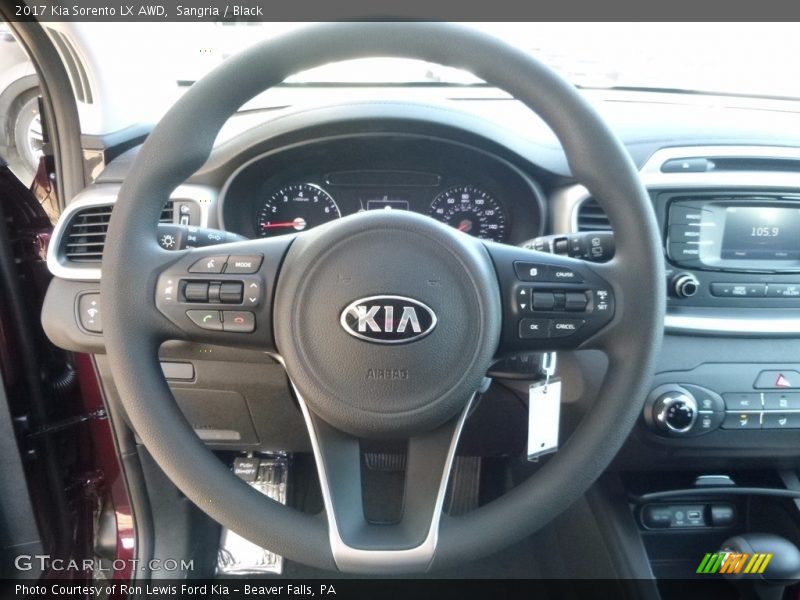 Sangria / Black 2017 Kia Sorento LX AWD
