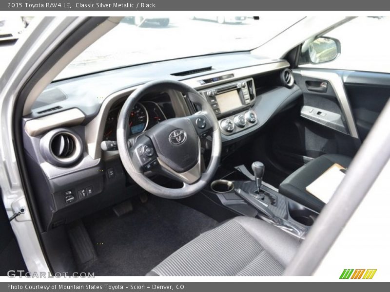 Classic Silver Metallic / Black 2015 Toyota RAV4 LE