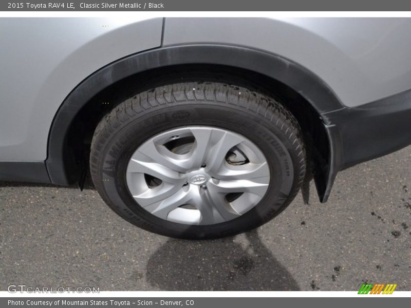Classic Silver Metallic / Black 2015 Toyota RAV4 LE