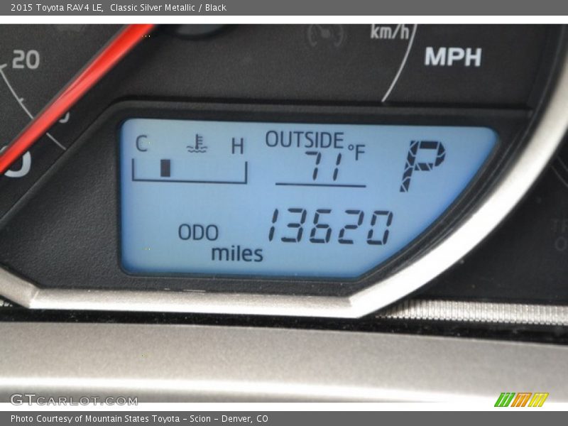 Classic Silver Metallic / Black 2015 Toyota RAV4 LE