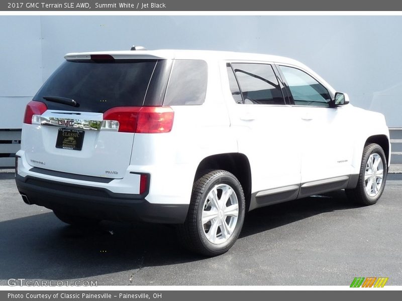 Summit White / Jet Black 2017 GMC Terrain SLE AWD