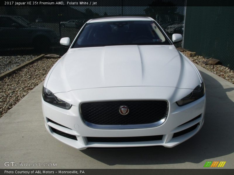 Polaris White / Jet 2017 Jaguar XE 35t Premium AWD