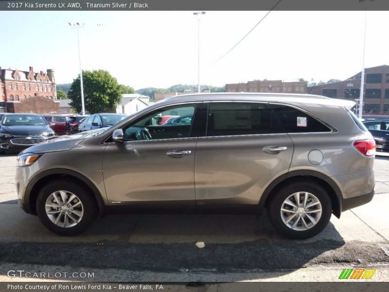 Titanium Silver / Black 2017 Kia Sorento LX AWD