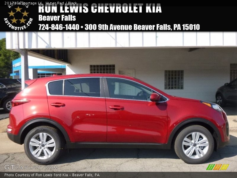 Hyper Red / Black 2017 Kia Sportage LX