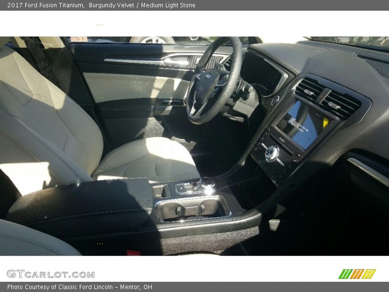 Burgundy Velvet / Medium Light Stone 2017 Ford Fusion Titanium