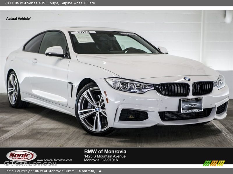 Alpine White / Black 2014 BMW 4 Series 435i Coupe
