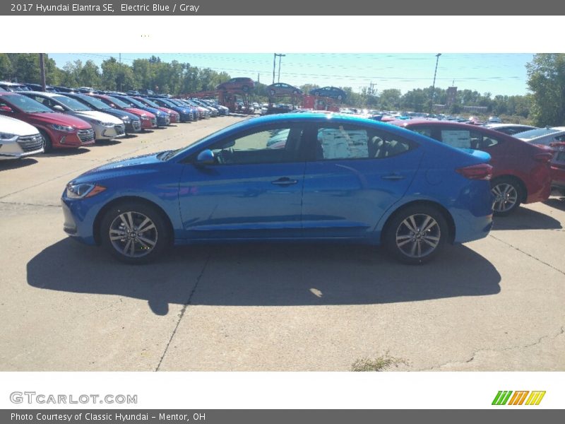 Electric Blue / Gray 2017 Hyundai Elantra SE