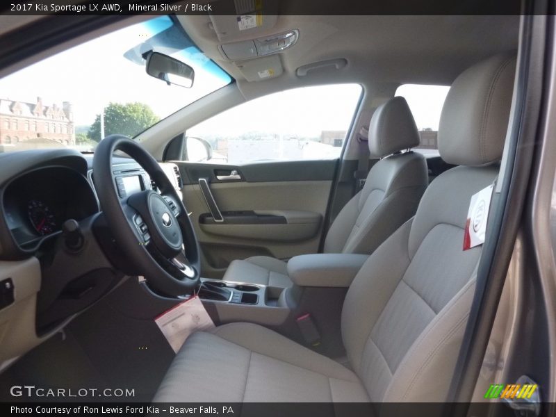 Front Seat of 2017 Sportage LX AWD