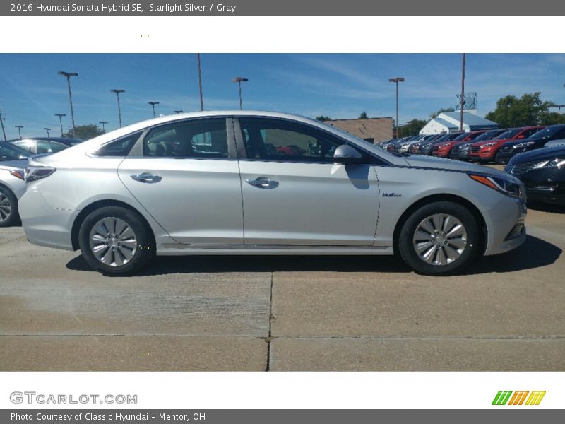 Starlight Silver / Gray 2016 Hyundai Sonata Hybrid SE