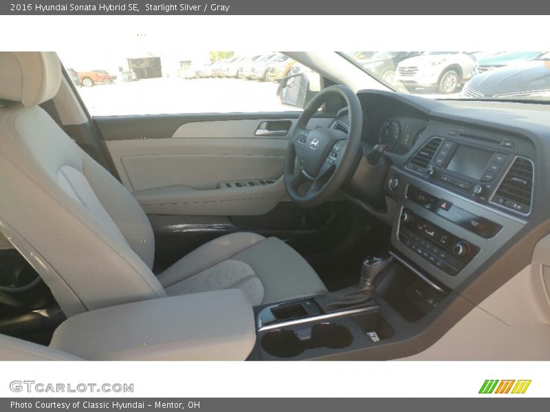 Starlight Silver / Gray 2016 Hyundai Sonata Hybrid SE