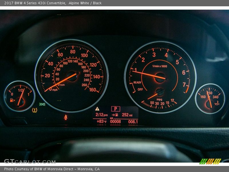  2017 4 Series 430i Convertible 430i Convertible Gauges