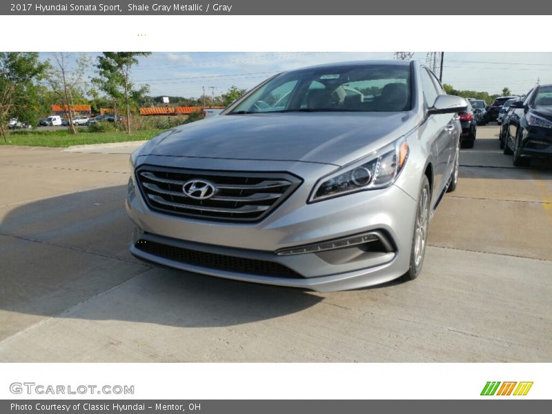Shale Gray Metallic / Gray 2017 Hyundai Sonata Sport