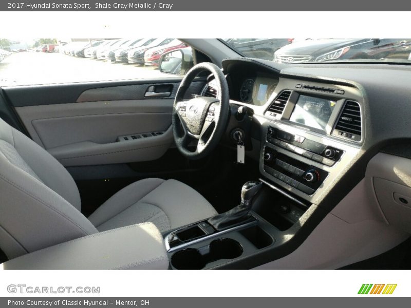 Shale Gray Metallic / Gray 2017 Hyundai Sonata Sport