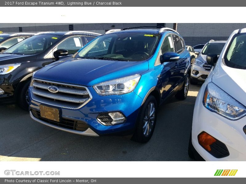 Lightning Blue / Charcoal Black 2017 Ford Escape Titanium 4WD