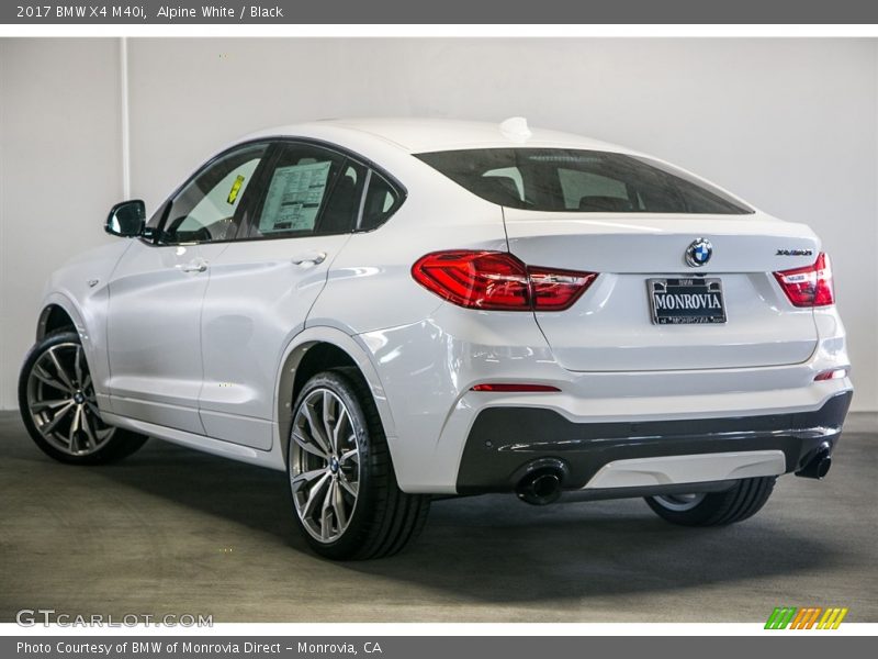 Alpine White / Black 2017 BMW X4 M40i