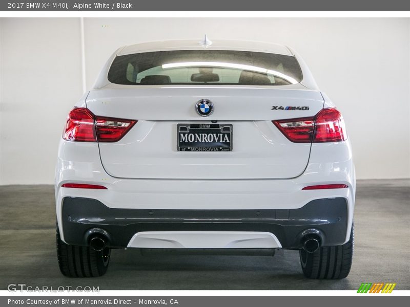 Alpine White / Black 2017 BMW X4 M40i