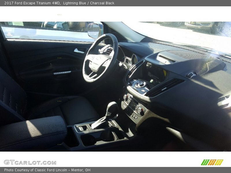 Lightning Blue / Charcoal Black 2017 Ford Escape Titanium 4WD