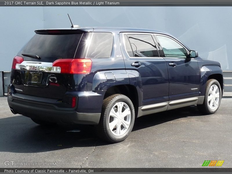 Dark Sapphire Blue Metallic / Light Titanium 2017 GMC Terrain SLE