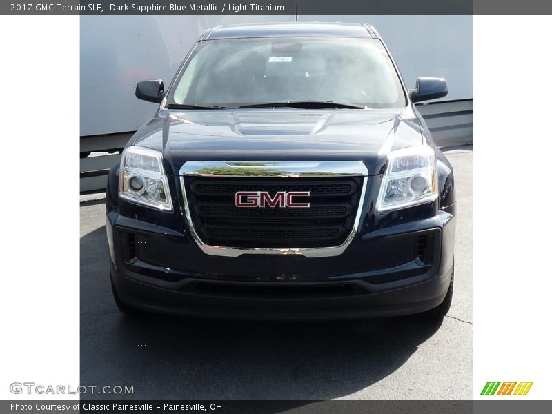 Dark Sapphire Blue Metallic / Light Titanium 2017 GMC Terrain SLE