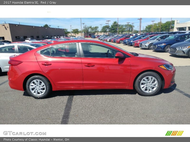 Red / Gray 2017 Hyundai Elantra SE