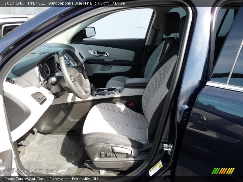 Dark Sapphire Blue Metallic / Light Titanium 2017 GMC Terrain SLE